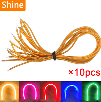 Inspire Picks FlexLume Flexible COB LED Filament Edison Lamp Parts (10 Pack) pink 300mm 10pcs