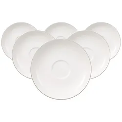Villeroy & Boch Anmut Platinum No.1 Untertassen, Untertasse, Weiss
