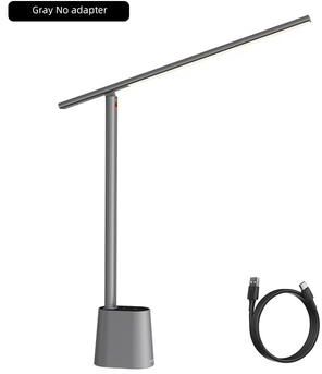 Inspire Daily Merch Dimmable LED Desk Lamp Eye Protection Study Light Foldable Table Lamp Bedside Read Lamp gray