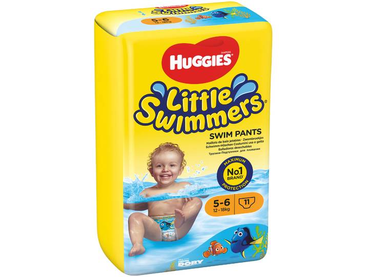 Huggies Little Swimmers Schwimmwindeln S 5-6 12-18 kg 11 Stück
