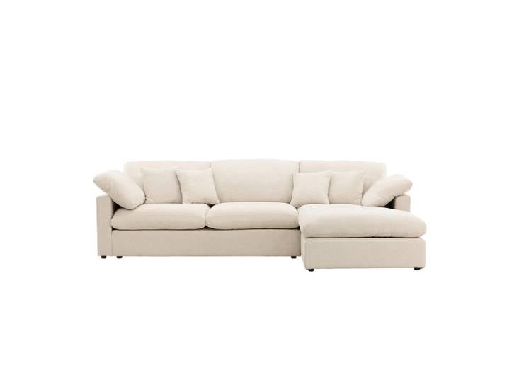 Livetastic Ecksofa, Beige, Kunststoff, L-Form, 297x107 cm, Wohnzimmer, Sofas & Couches, Wohnlandschaften, Ecksofas