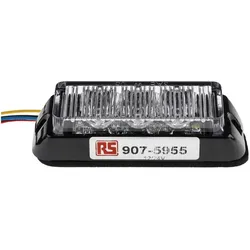 RS PRO, Personenschutz, LED Beacon, Amber, Dual Voltage, 12/24DV