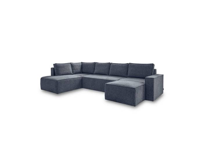 Mid.you Wohnlandschaft, Dunkelblau, Kunststoff, Struktur, 8-Sitzer, U-Form, 322x194 cm, Made in EU, Oeko-Tex® Standard 100, Bettkasten erhältlich, Bettfunktion erhältlich, Wohnzimmer, Sofas & Couches, Wohnlandschaften, Wohnlandschaft U-Form