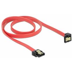 Delock Festplatten Anschlusskabel [1x SATA-Stecker 7pol. - 1x SATA-Stecker 7pol.] 70 cm Rot, Schwarz 83980