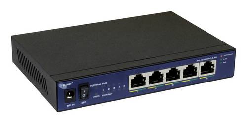 Allnet Switch 5 Port 10/100/1000TX 4x PoE unmanaged Layer2 Lüfterlos - Switch -