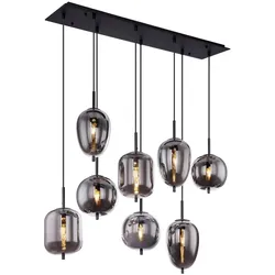 Globo Pendelleuchte Blacky Alu, Eisen, Stahl & Metall Schwarz