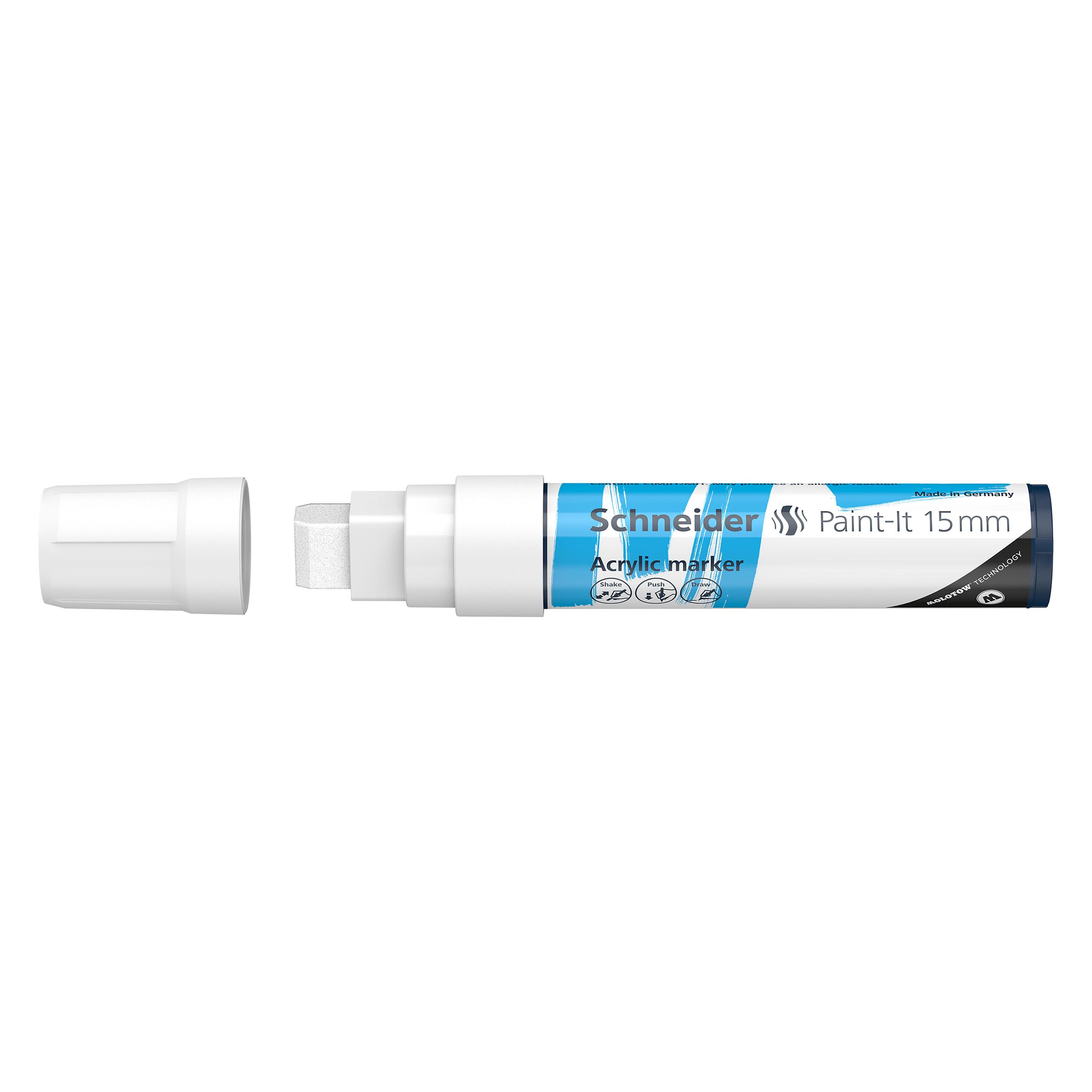 Schneider Acrylmarker Paint-It 330 15mm weiss (1x) (TSC330F)