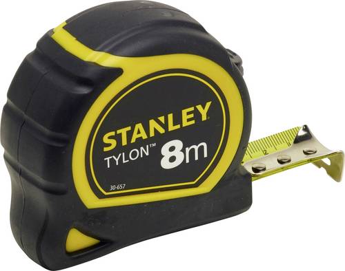Taschenrollbandmaß Tylon L.8m B.25mm mm/cm EG II Ku.Gürtelclip STANLEY