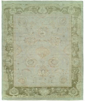 KALATY Traditional Multi-Colored Hand-Knotted Wool Area Rug