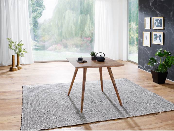 Table de salle à manger REPA 80 x 80 x 76 cm rustique sheesham