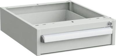 Unterbau-Container für Arbeitstische, Zentralverschluss, mit ESD-Schutz, B 450 x T 520 mm, 1 Schublade