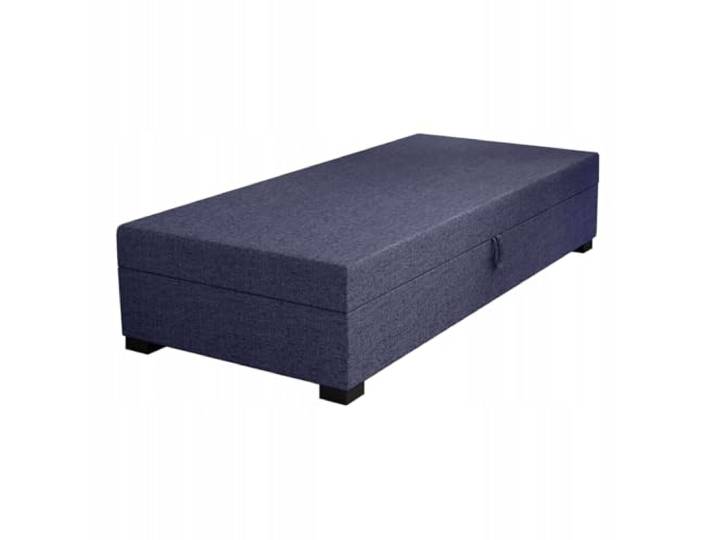 TAPCZANY24 - Boxspringbett Iwo 90x195 cm mit Schaumstoff Matratze Bett mit Matratze, Polsterbett mit Bettkasten, Gepolstertes Einzel Bett, Schlafsofa - Dunkelgrau