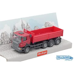 OLM Design Models Scania P-Serie Kipper 4achs rot 334