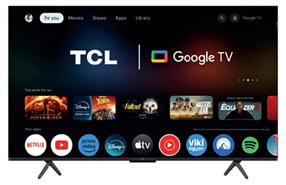 TCL 50C61K, 127 cm (50"), 3840 x 2160 Pixel, QD-Mini LED, Smart-TV, WLAN, Metallisch