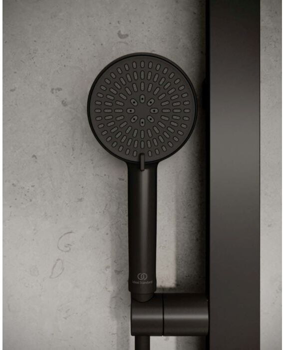 Ideal Standard Handbrause BD580XG silk black, Ø 100mm, 2 Strahlarten