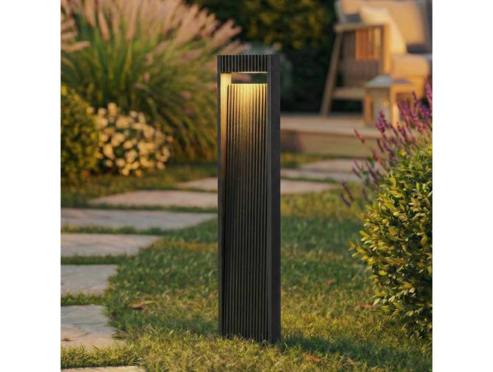 LED Wegeleuchte Tavion Lucande, schwarz, Aluminium, Modern
