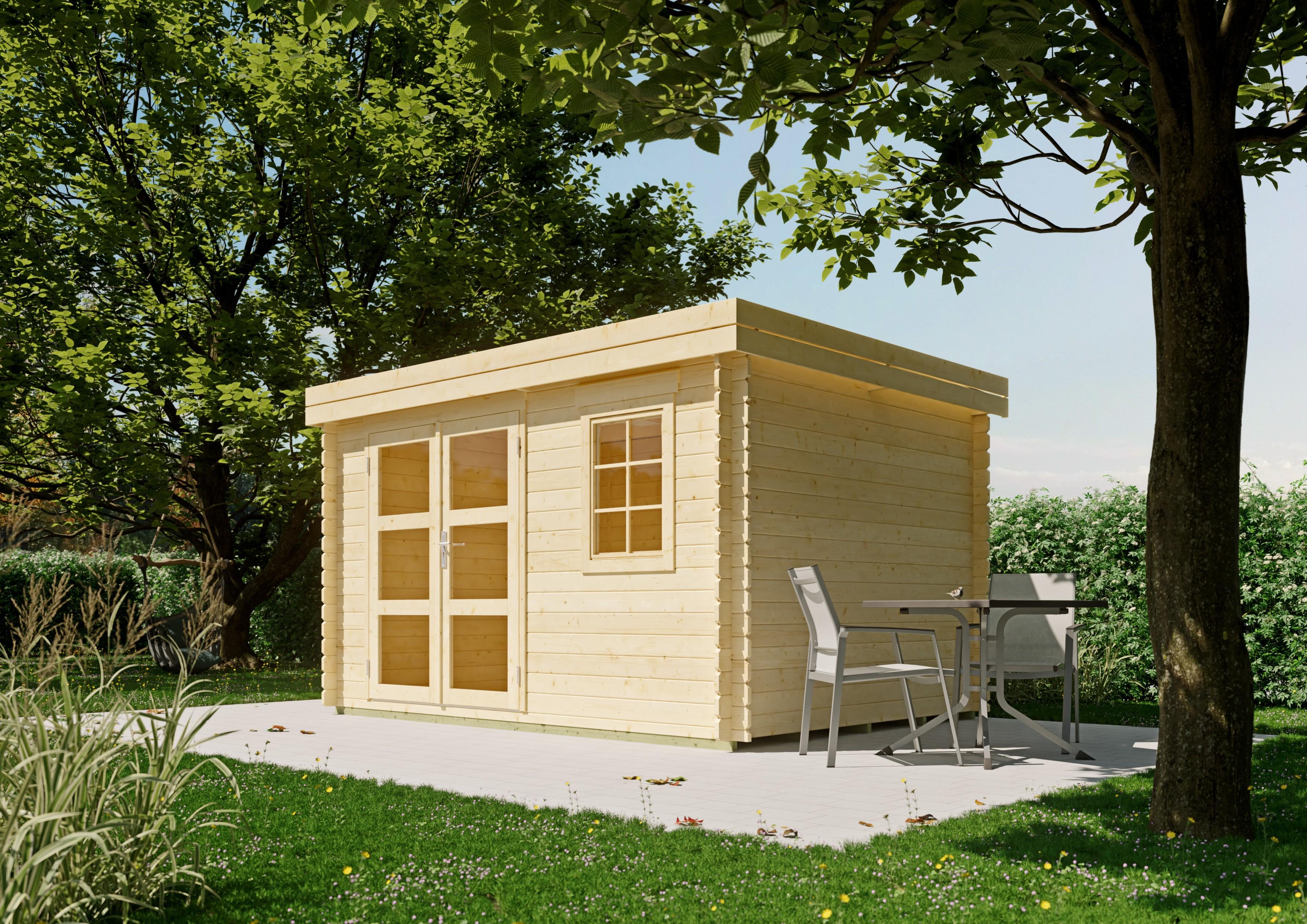 Gartenhaus Woodbury I 3,40x2,50 m - inklusive langlebigem EPDM-Dach