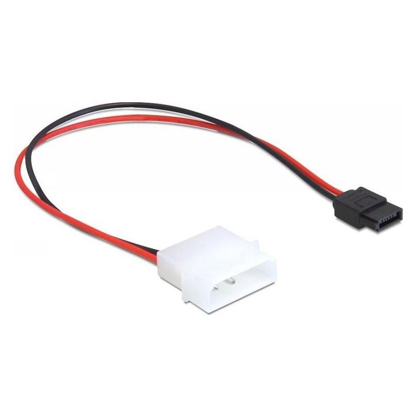 Delock Molex 4 Pin - Slim SATA 6 Pin (24.50 cm, SATA) (82913)