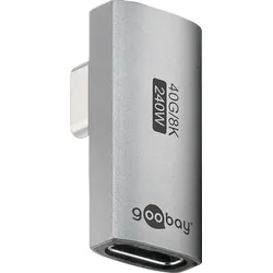 GOOBAY 74443 - USB 4.0 Adapter, C Stecker auf Buchse, L-Form