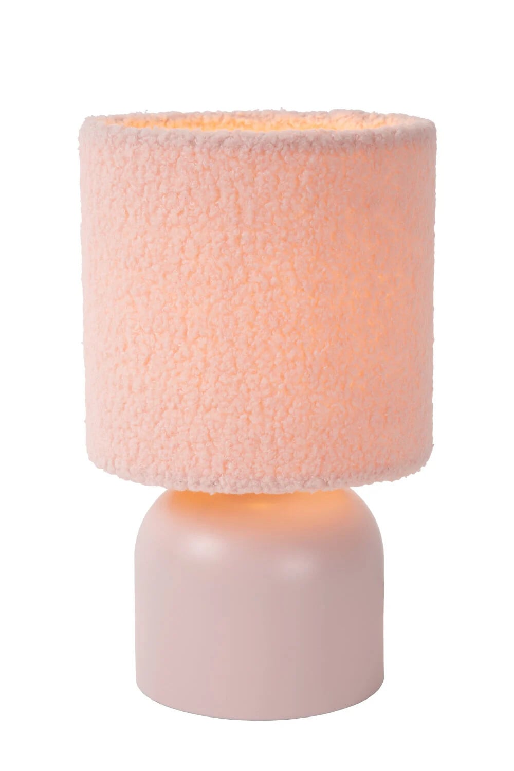 Lucide WOOLLY Tafellamp - Roze - Ø 16 cm
