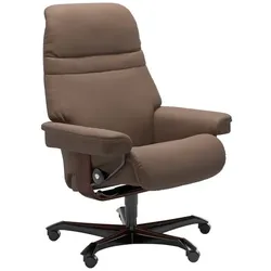 Stressless Bürostuhl Sunrise Office Leder Braun Batick Mole M (Medium)