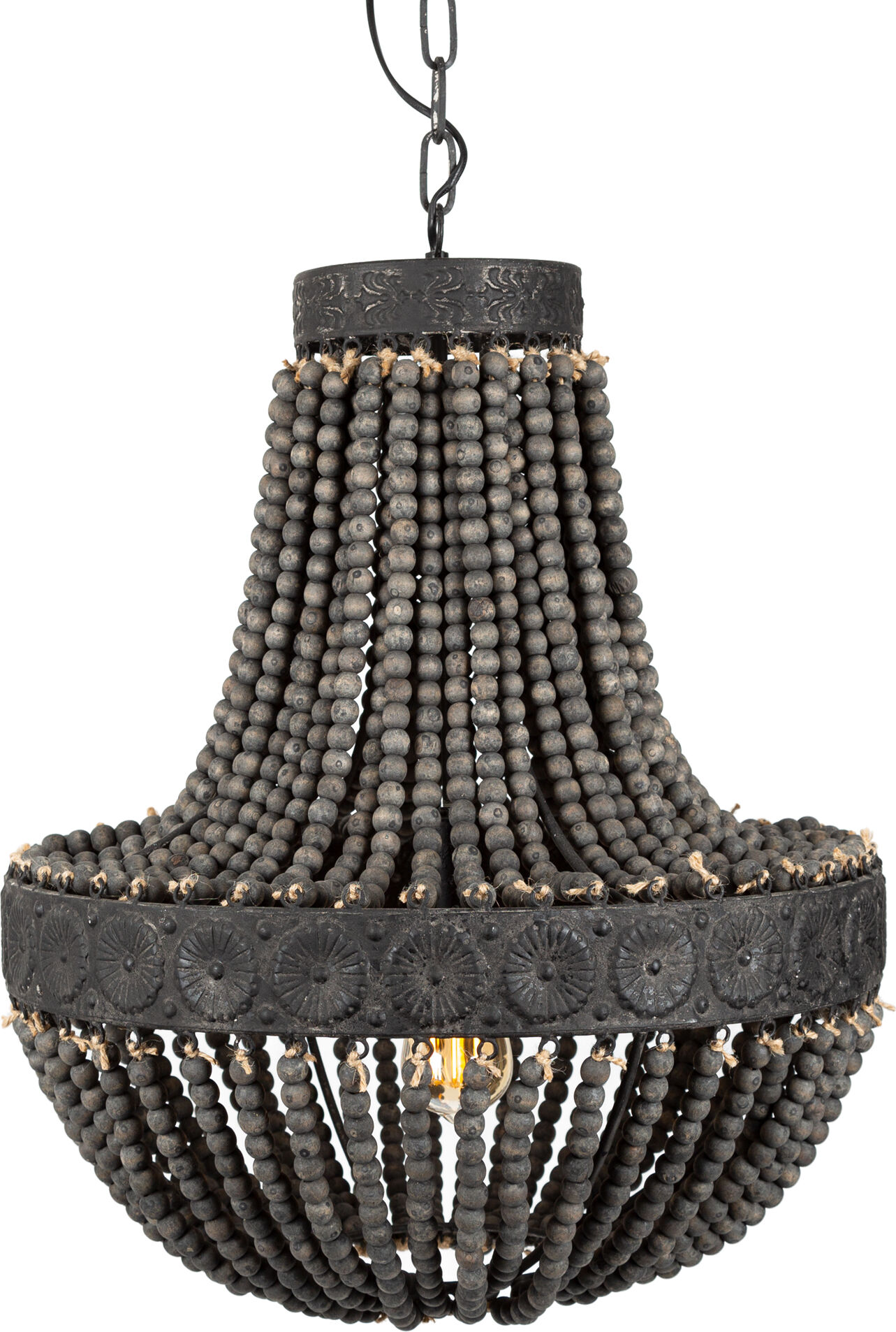 KS Verlichting Kralen Hanglamp XL Zion Dark ø51
