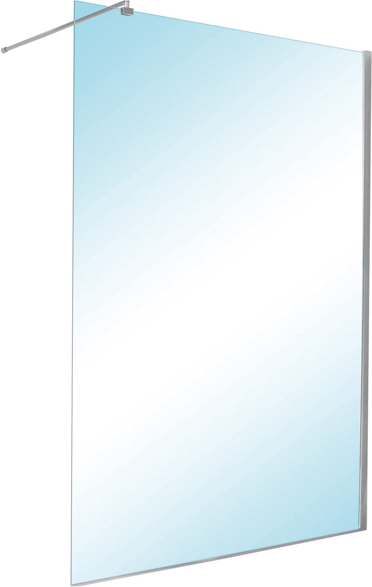 Tecnomat WALK IN SEPARE (138-139) H 200 cm VETRO TEMPERATO TRASPARENTE 8 mm PROFILI ALLUMINIO CROMATO