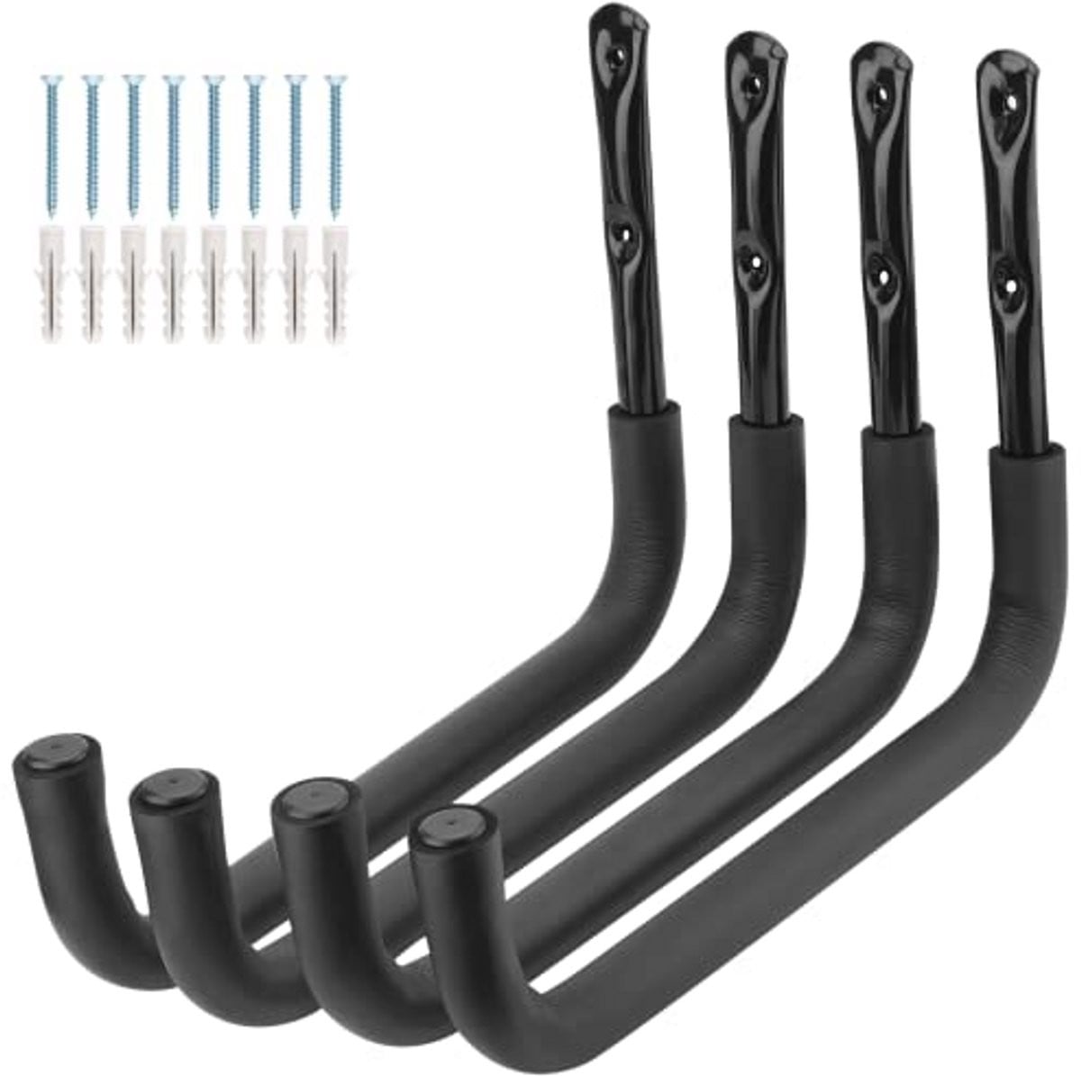 Zware Stalen Garage Haken voor Kajak, Kano en Surfplank - 39 cm Opbergrek (4 Stuks)