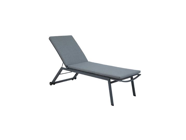 Hochwertige Outdoor Gartenliege „Comfort“ Dunkelgrau LLR Collection