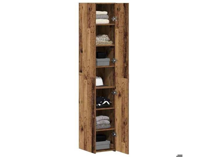 MGH - TOP Haut Armoire Vaisselier - Buffet Pour Salon/Bureau - Bois ancien 30x42.5x185 cm - Bois d'ingénierie LV20