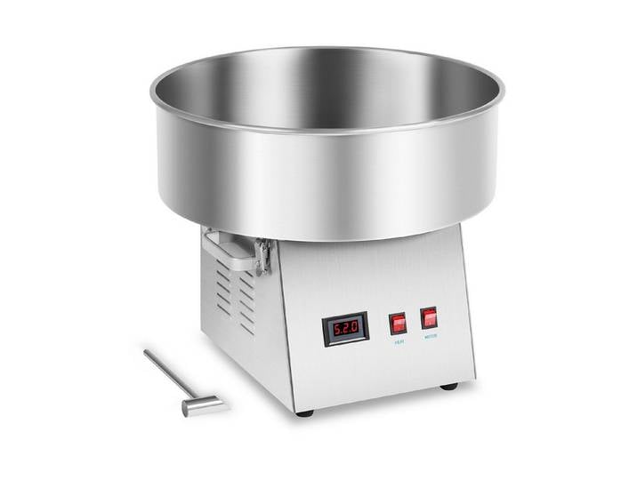 Royal Catering Zuckerwattemaschine Zuckerwattegerät 52 cm Edelstahlvibrationsgedämpft