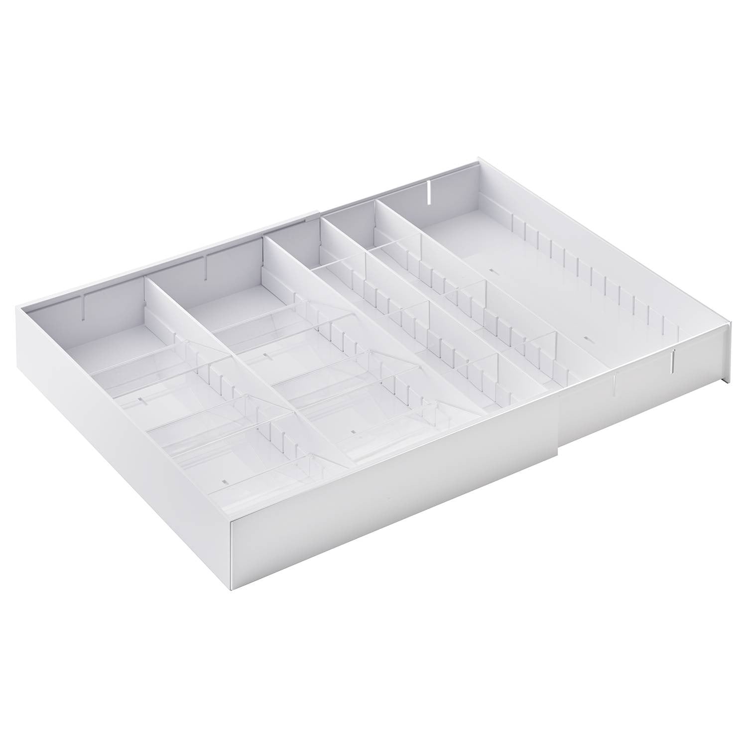 home24 Bestekbak wit, Breedte: 6 cm, Lengte: 35 cm