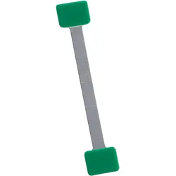 100 Regalwobbler Aluminium, 75 mm, permanent, , 100 Stück, silber