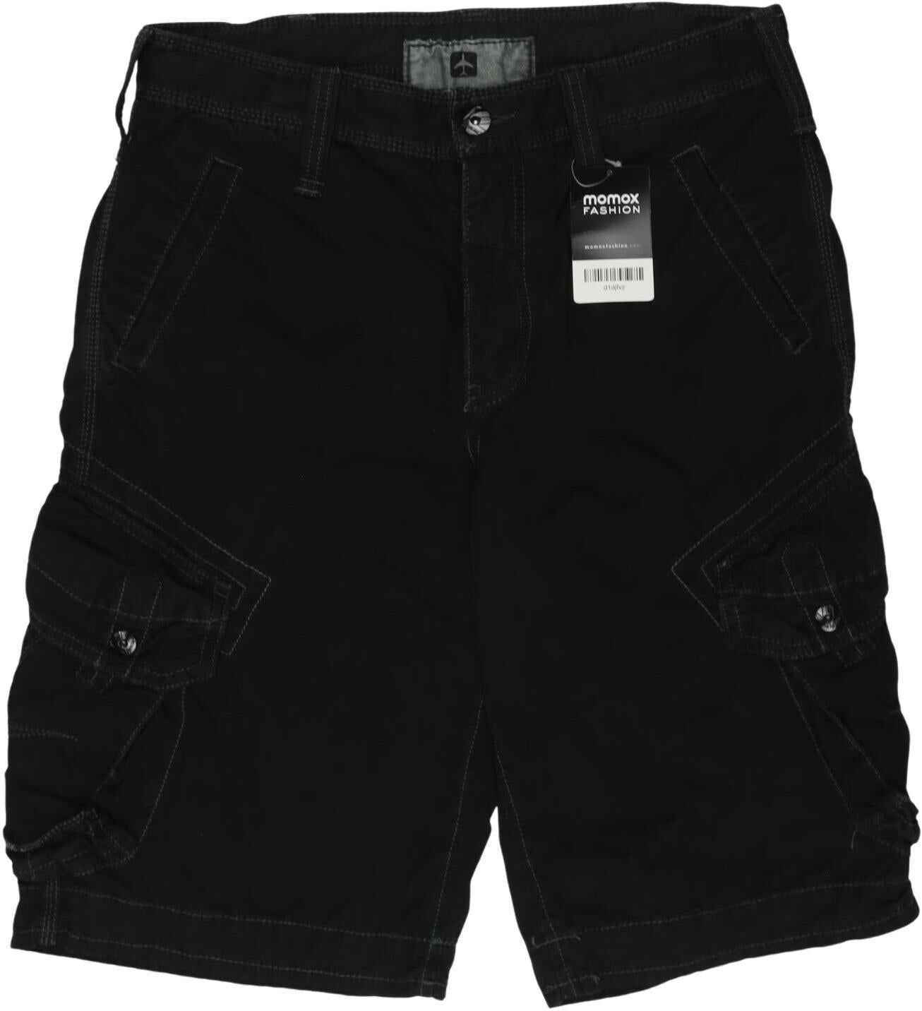 Jet Lag Herren Shorts, Schwarz, Gr. W31, Baumwolle - Second Hand
