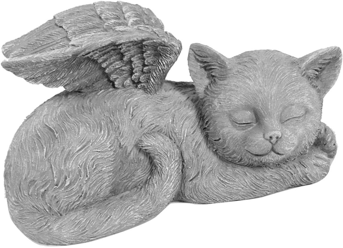 Allecto Memorial Engel Beeldje voor Honden en Katten - Grijs - Resin