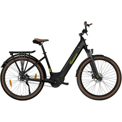 E-Bike SACHSENRAD "C5R" Gr. 45, schwarz, Elektrofahrräder, 45cm, 27,5 Zoll (69,85cm), TFT Farb-LCD-Display, Fahrmodus Pedelec, LED-Frontlicht, Alarmanlage