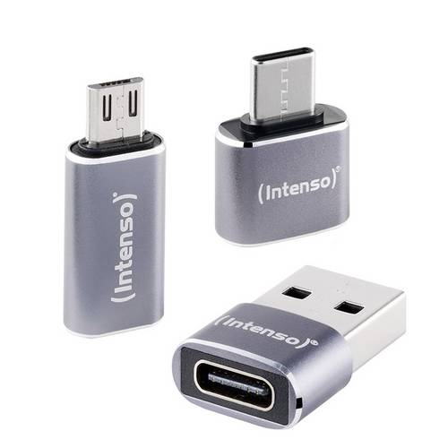 Intenso USB 2.0 Adapter USB-Adapter Set MIX480 3er Pack (USB-C, USB-A, microUSB)