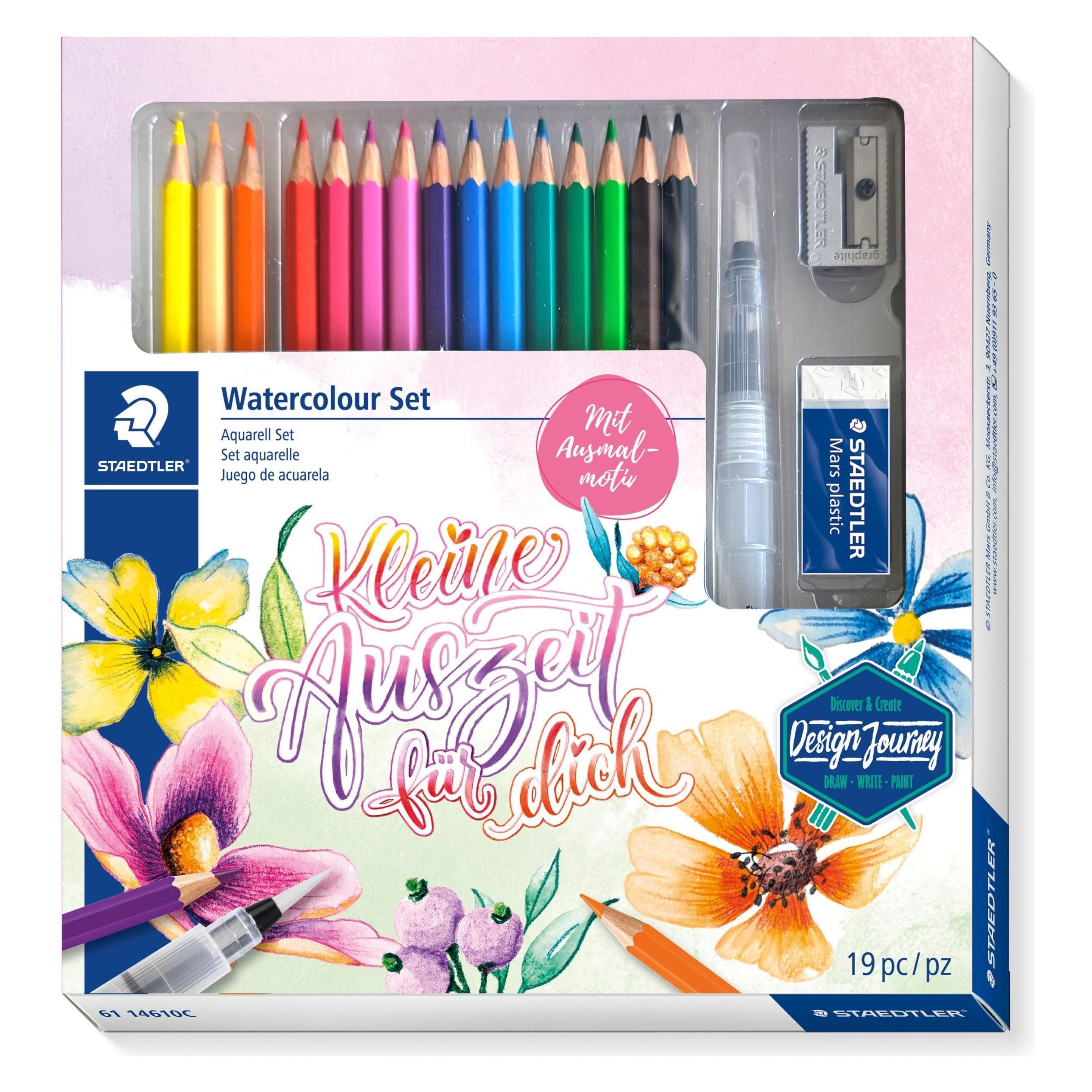 Staedtler Schreibgeräteset Watercolour 18ST (0.50 mm, 18x) (61 14610C1) Mindestbestellmenge: 4 Stück