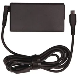 2-Power AC Adapter 65W USB-C includes power cable (65 W), Notebook Netzteil, Schwarz