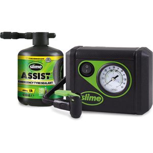 Slime Reifendichtmittel Smart Repair Plus Kit, Set, für Auto, Pannenhilfe, mit Kompressor, 450ml
