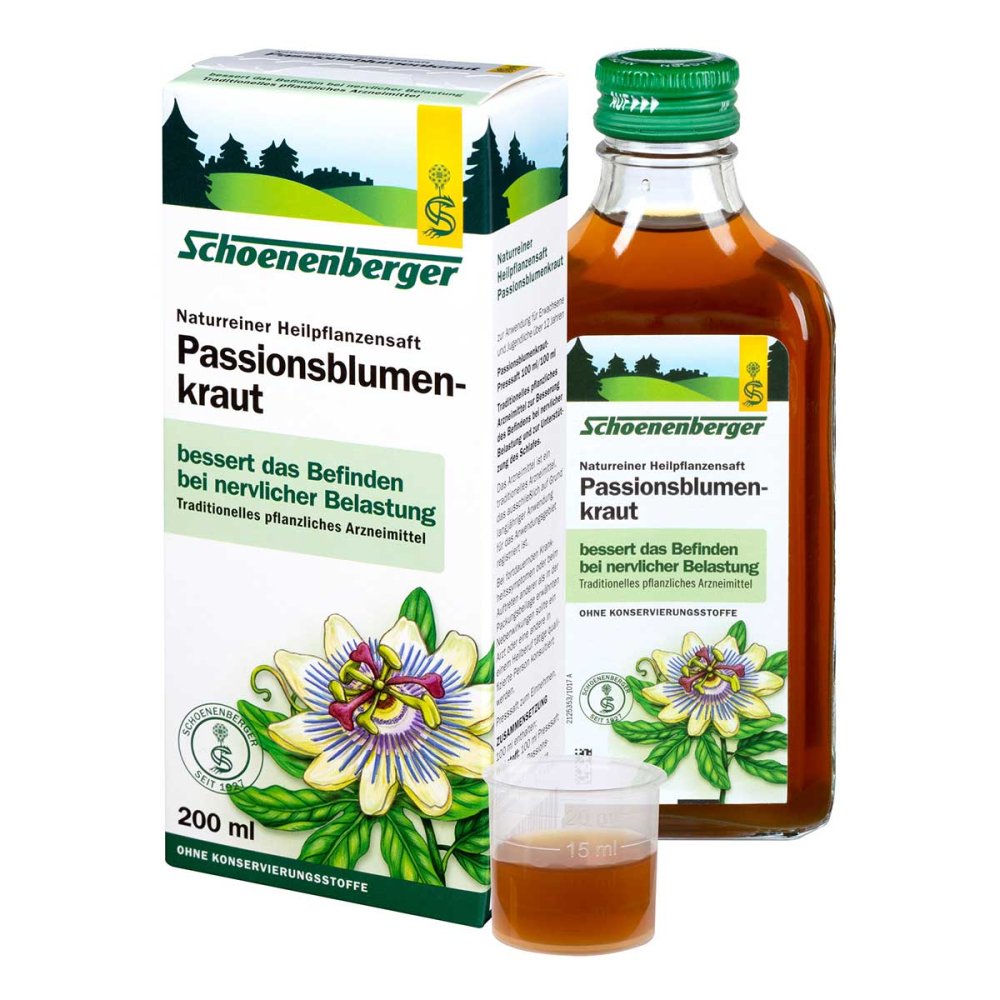 SALUS Pharma GmbH Schoenenberger Naturreiner Heilpflanzensaft Passionsblumenkraut 13896914