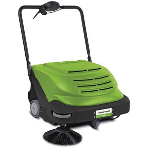 Cleancraft Kehrmaschine KM 825, mit Staubabsaugung, Akku, 82,5cm Kehrbreite, Flächenleistung 2600m²/h
