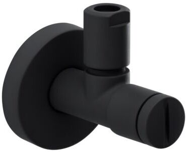 Herzbach Deep Black Design-Eckventil 23.954780.1.12 schwarz matt, Wandanschluss 1/2"