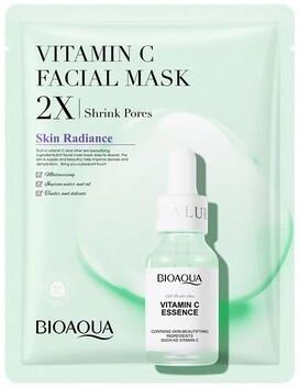 Daily Deals Depot BIOAQUA Centella Collagen Face Mask, Moisturizing, Refreshing Sheet Masks With Hyaluronic Acid For Facial Skin Care vitamin C