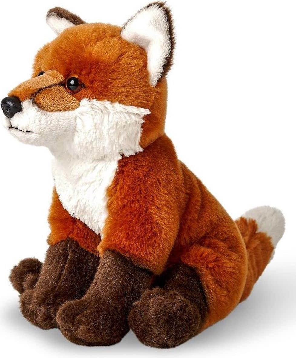Uni-Toys Pluchen vos Rotfuchs zittend - Hoogte: 21 cm