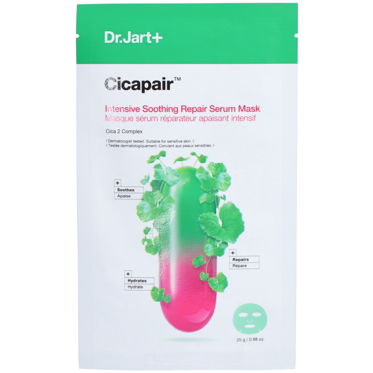 Dr.Jart+ Cicapair Intensive Soothing Repair Anti Redness Serum Mask 25 g Gesichtsmaske