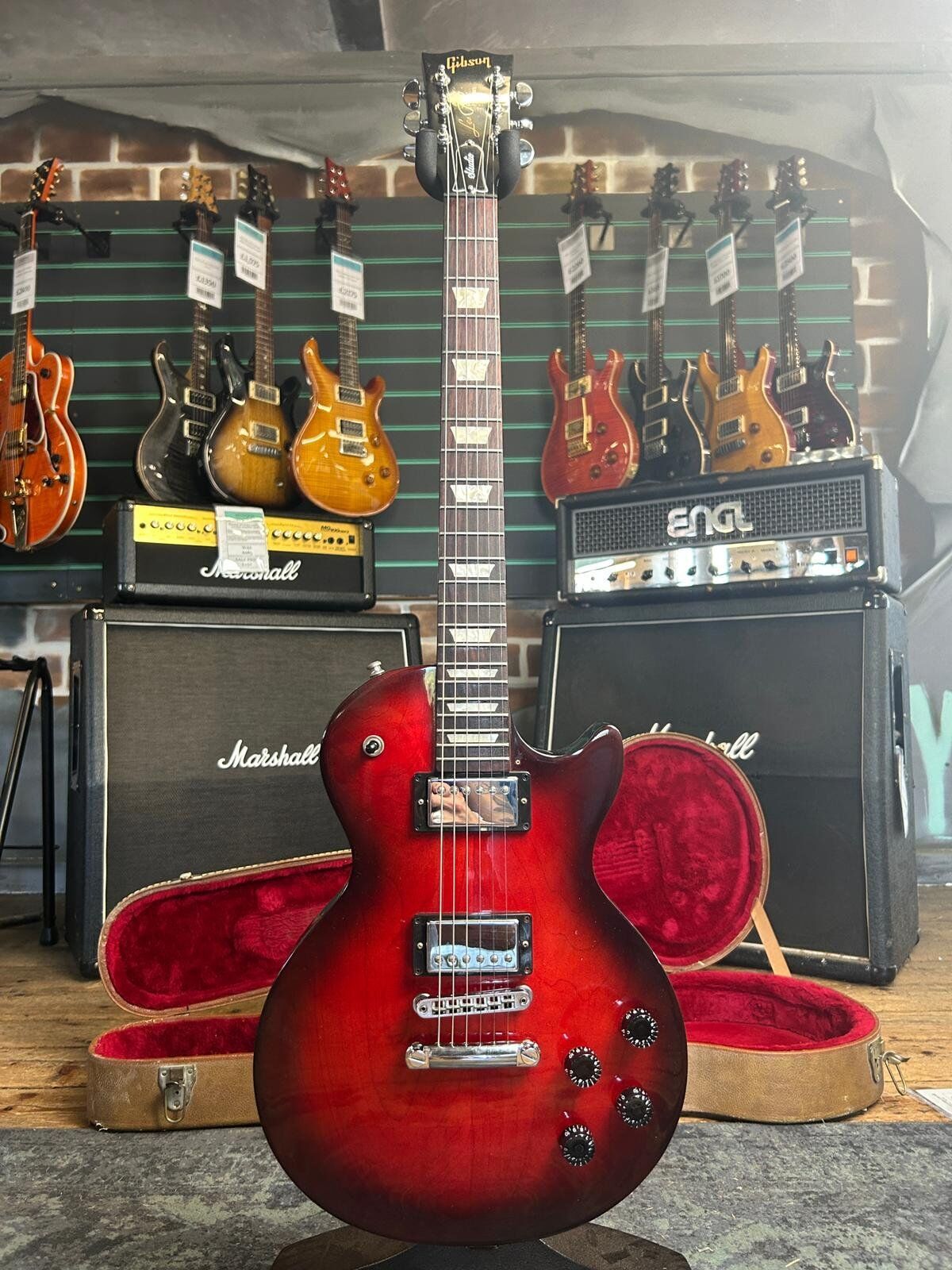 Gibson Les Paul Studio T Black Cherry Burst 2017 Electric Guitar   Cherry Burst - Refurbished