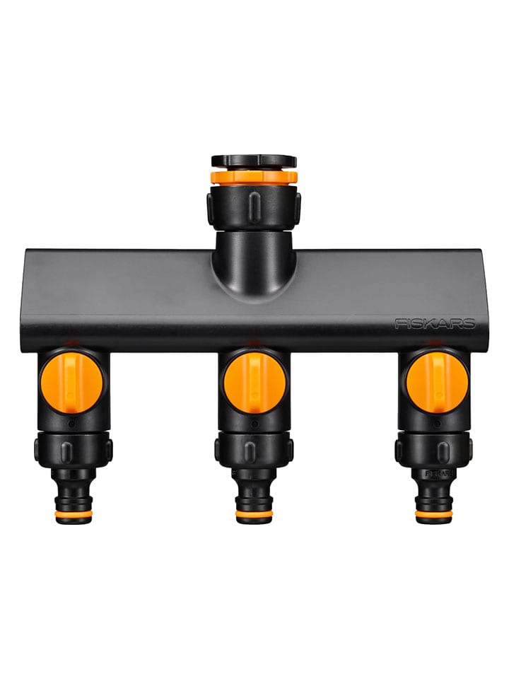 Fiskars 3-Wege-Ventil "Comfort 3" in Schwarz/ Orange - onesize