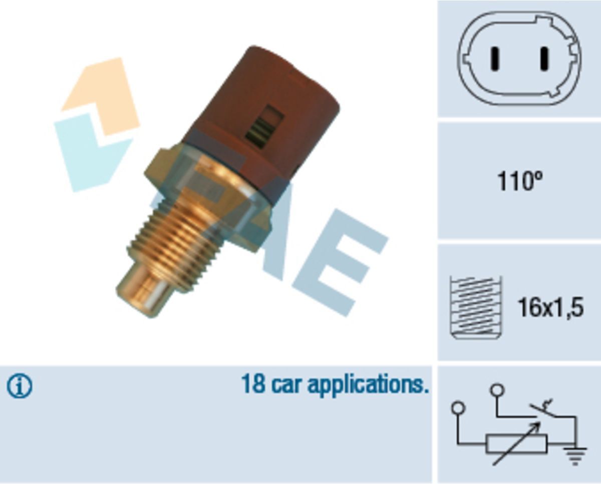 Sensor, Kühlmitteltemperatur FAE 34450
