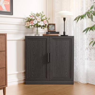 Dovelina "31""H Corner Sideboard Cabinet Free-Standing Corner Storage Organizer"
